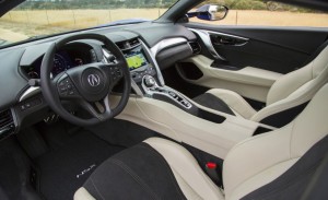 2016 Acura NSX interior Orchid with black inserts Raleigh